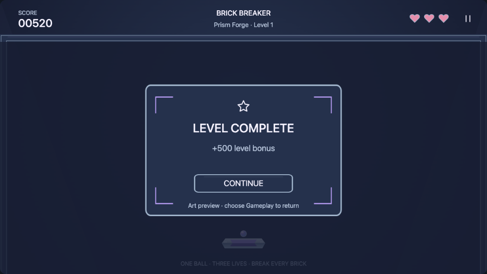 Prism Forge: level complete